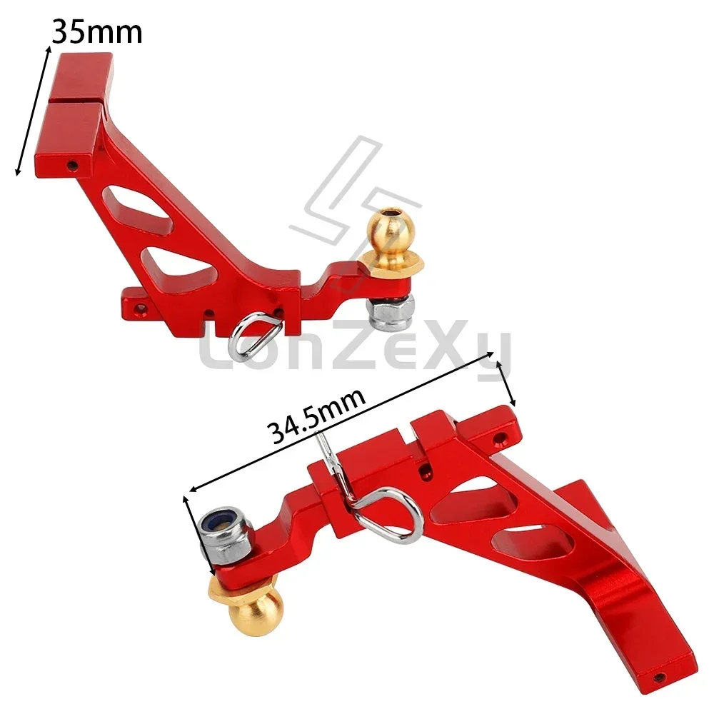 Aluminum Alloy Drop Hitch Receiver for 1/24 RC Crawler Car Axial SCX24 Metal Upgrade Part 5 Colors Options