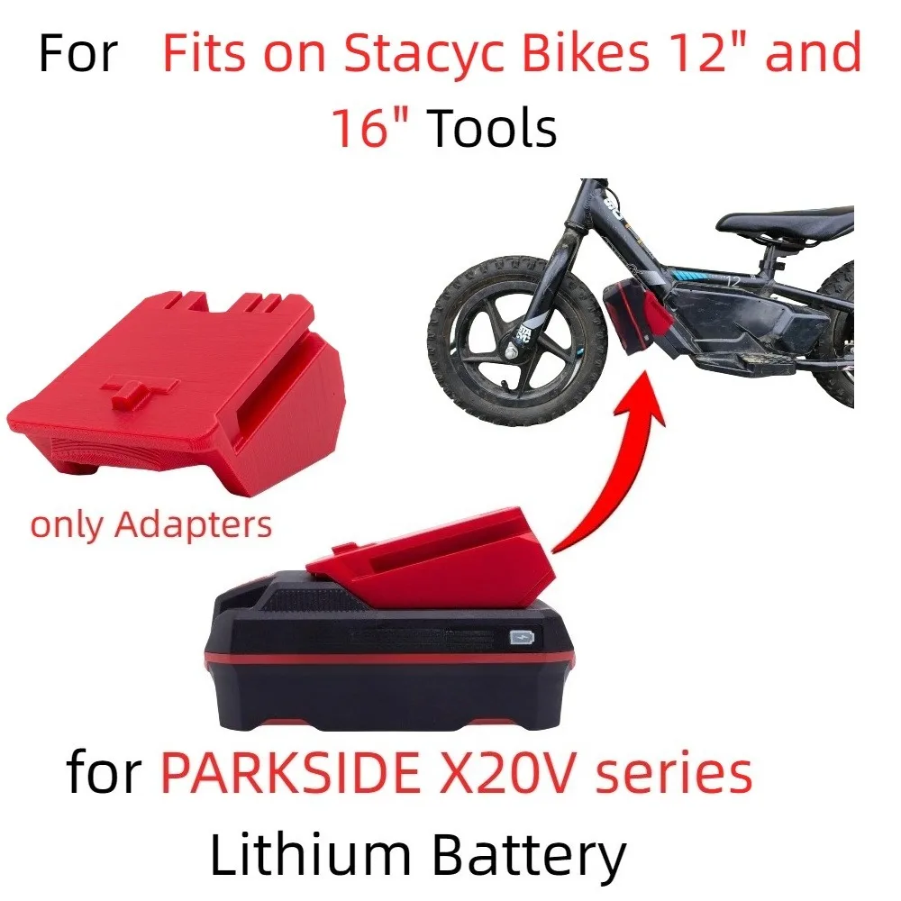 Adapter Converter For PARKSIDE X20V series Lithium Battery To For Stacyc Style Bikes Power Converter Accessories(No Battery)