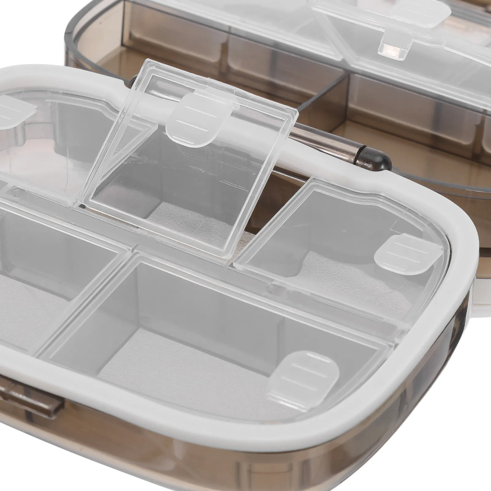 Portable Pill Organizer Box Travel Medicine Storage Container 7 Day Weekly Planner Daily Compartments Supplements