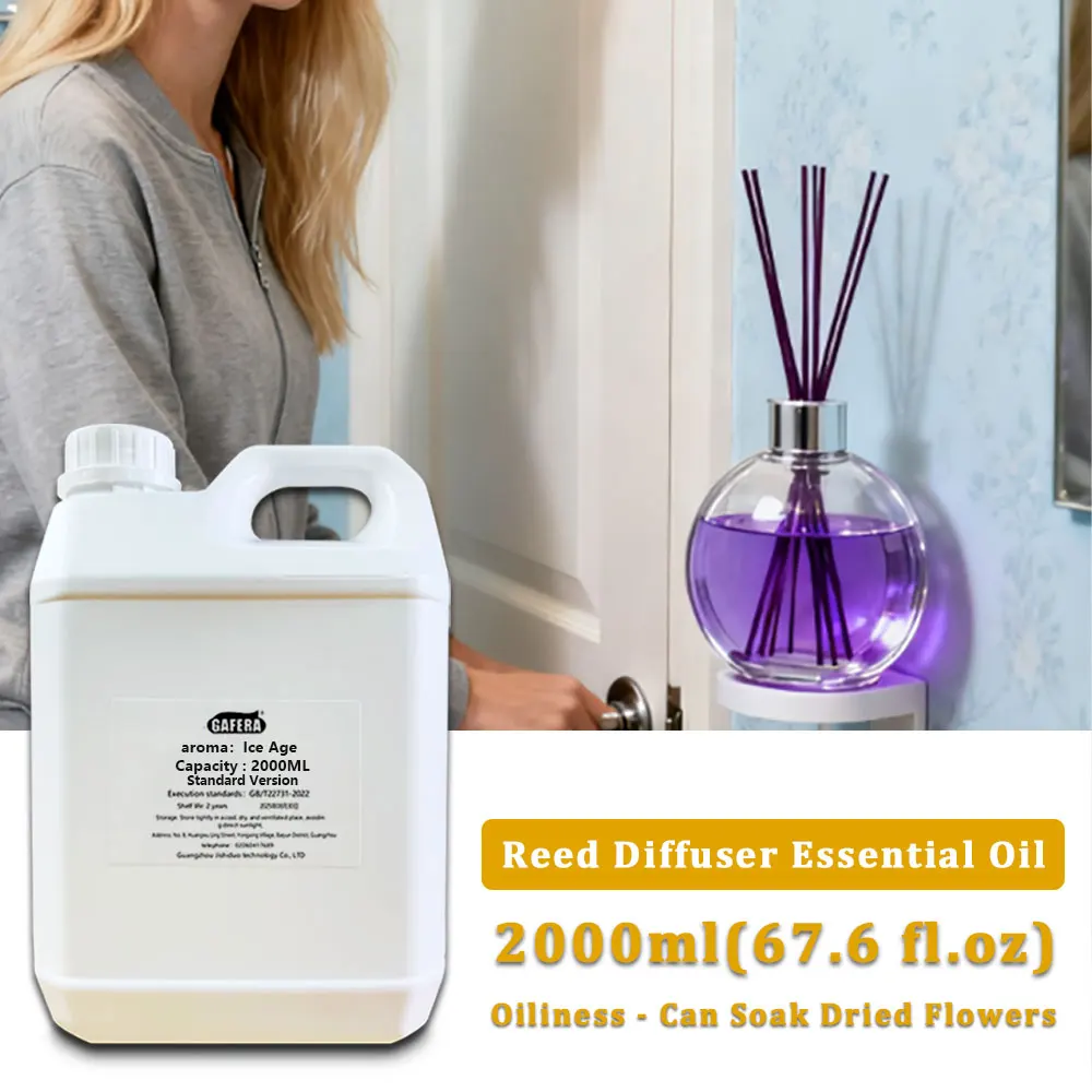 GAFERA 2000ml (67.6 fl.oz) Ice Age/Ritz-Carlton Diffuser Supplements Essential Oil - For Reed Diffuser & Fireless Aroma Diffuser