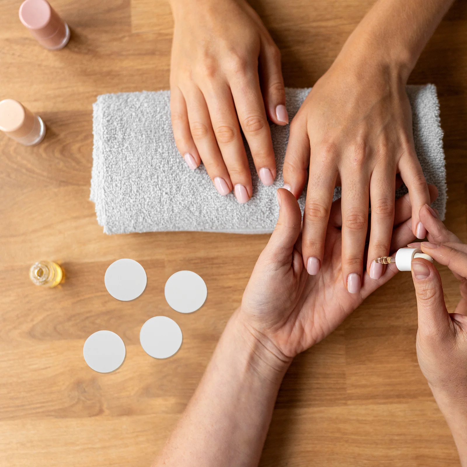 50Pcs Manicure Sanding Discs Nail Polishing Pads Buffer Blocks Home Salon Use Exfoliate Dead Skin Remover Sanding Disc