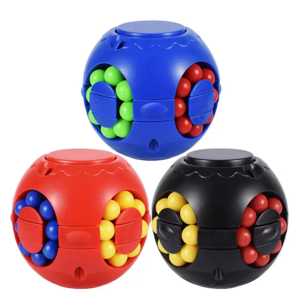 Cubo Giratório Mágico de Plástico Criativo, Spinner 3D de Dedo, Giroscópio de Dedo para Alívio do Estresse