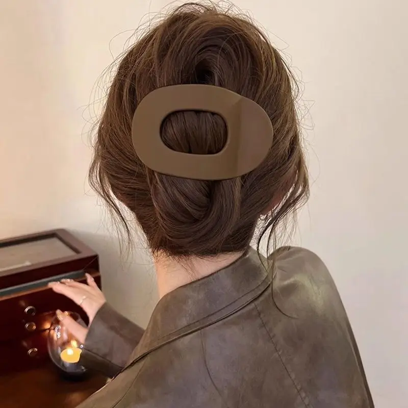 3pcs Korean Elegant Matte Hair Claws Crab Acetic Hair Clip Spoon Hairgrip Hairpin New Barrettes Ponytail Women Hair Accessories