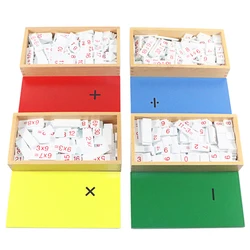 Baby Toy Montessori Math Arithmetic Board Wood Toys for Kids Montessori Educational Equipment for Tables of Arithmetic Exercises