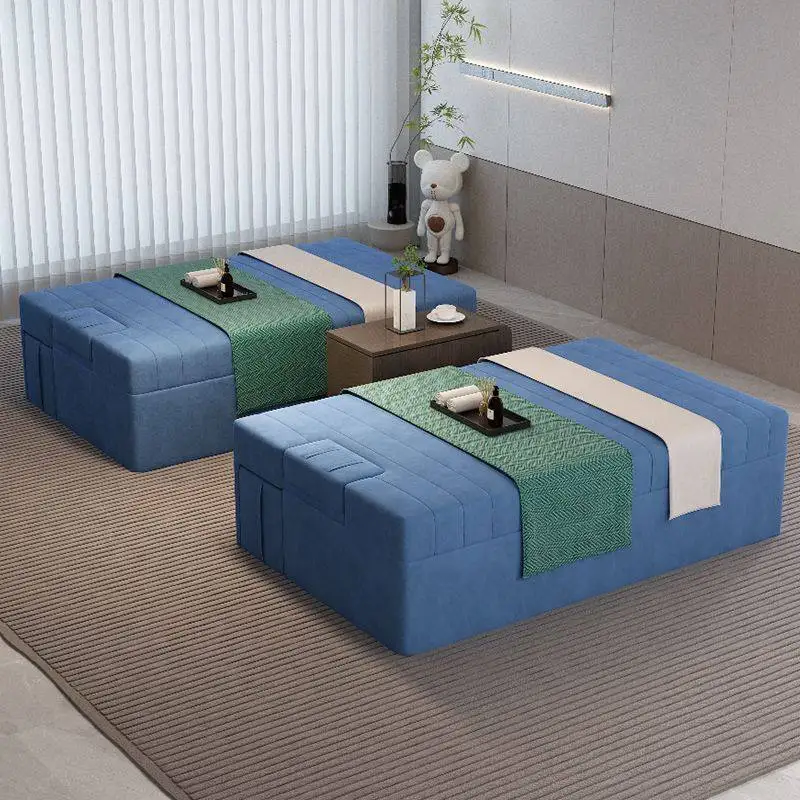 Luxury Facial Massage Bed Tattoo Dressing Head Spa Beauty Massage Bed Dressing Lounger Foot Cabeceira De Cama Salon Furniture
