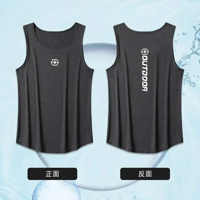 Sport Suits Men Summer Thin Quick Drying Vest+shorts Man's Set Fitness Running Suit Two-piece Set Mesh Ventilation Tracksuit