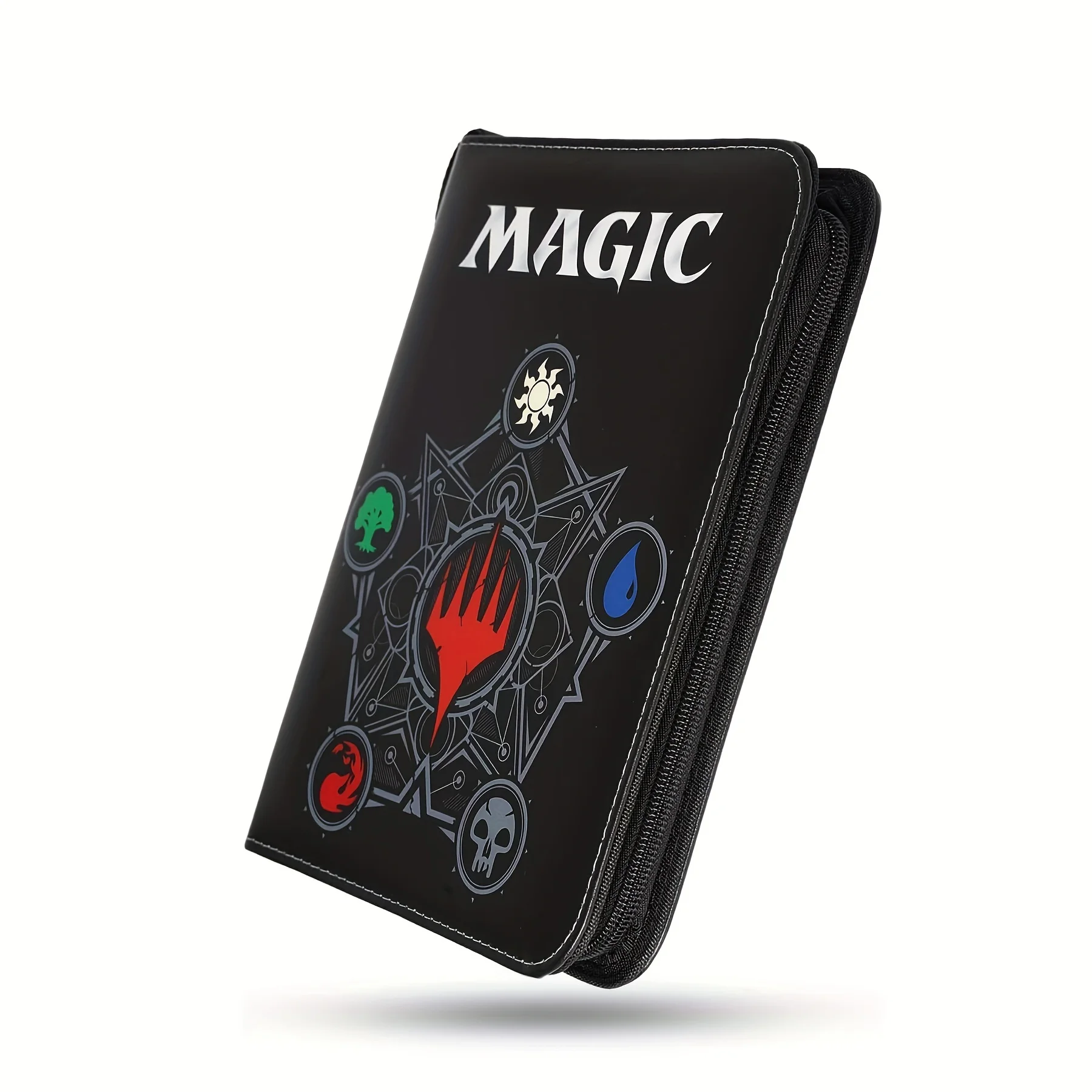 4 Pocket Trading Card Binder Album Holder Pages Folder Protector for Magic Trading Cards TCG - 3 Ring Zip MTG Card Binder Album