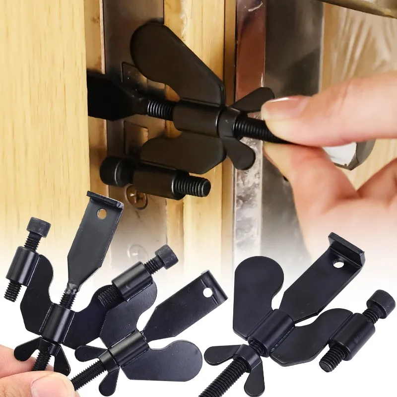 قفل الباب المحمول قفل فندق السفر مكافحة سرقة توقف الباب مكافحة سرقة أقفال الأبواب شقة المنزل الأمن الخصوصية مزلاج الأجهزة #4