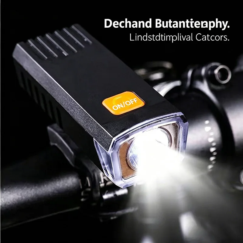 Rechargeable Bright Bike Front Light Waterproof Flashlight for Night Riding