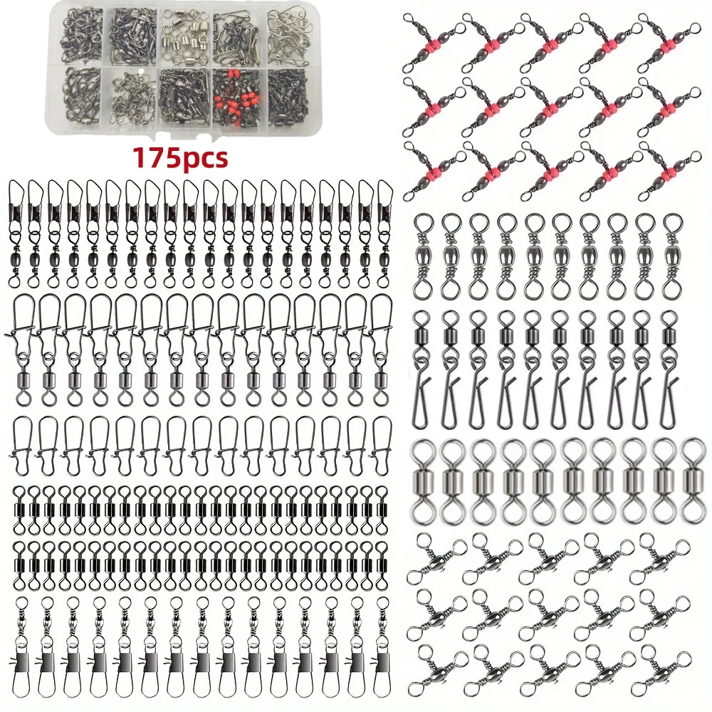 One box contains 175 fishing gear adapter kits, including barrel adapters and connectors