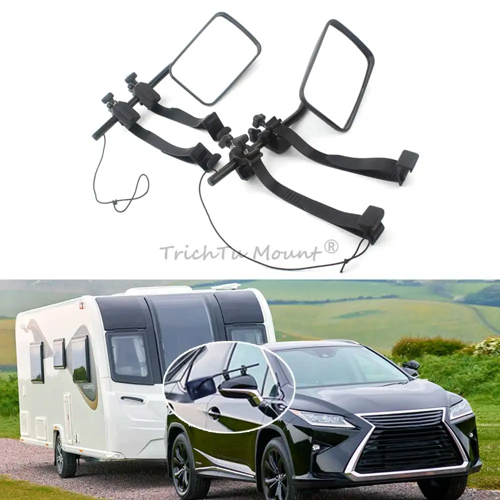 Universal Towing Mirrors Tow Mirror Caravan Trailer Rearview Mirror Blind Spot Wide Angel Safe Hauling Extension Car Accesorios