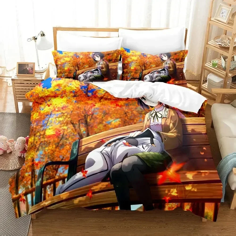 Anime Toji no Miko Kanami Etou Bedding Set Duvet Cover Bed Set Quilt Cover Pillowcase Comforter king Queen Size Boys Adult