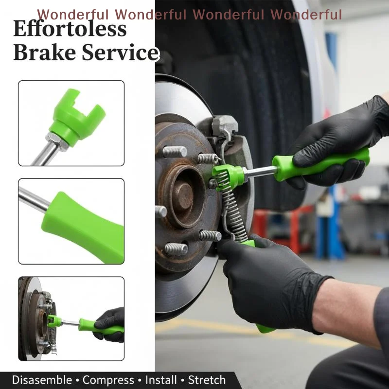 

Handheld Drum Brake Spring Remover 1Pcs Sturdy Steel Tool for Car Drum Brake Repair and Installation