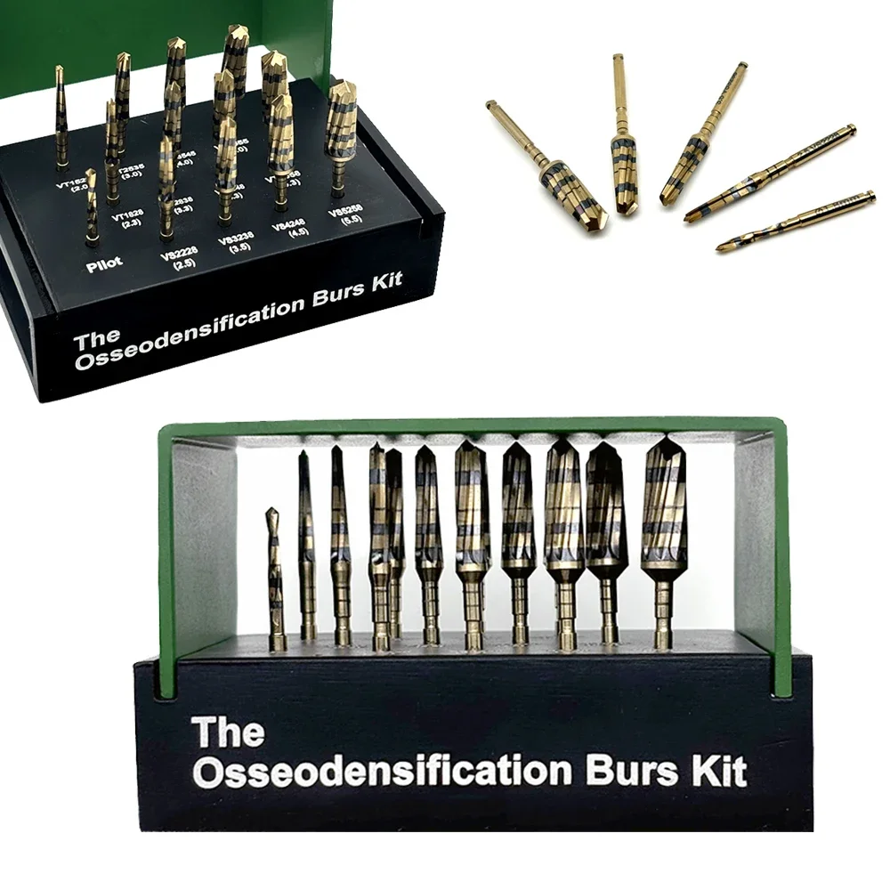 Dental Maxillary Sinus Lift Kit Osseodensification Burs Implant Drills Bone Grafting Surgery Set