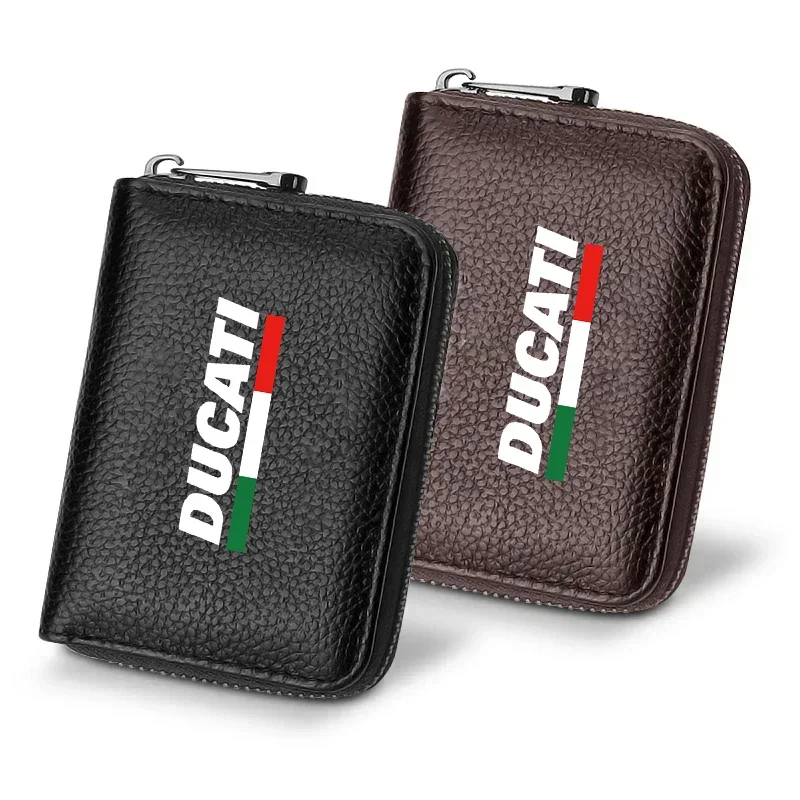 For Ducati Scrambler 800 1100 797 Motorcycle Carbon Fiber Driver\'s License Holder Card Bag Driving ID Card Storage Bag Wallet