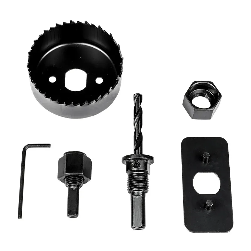 11/16Pcs Woodworking Hole Saw Set Carbon Steel 19-127mm Drill Bits Hole Cutter for Wood Plasterboard Ceiling Drilling Tool
