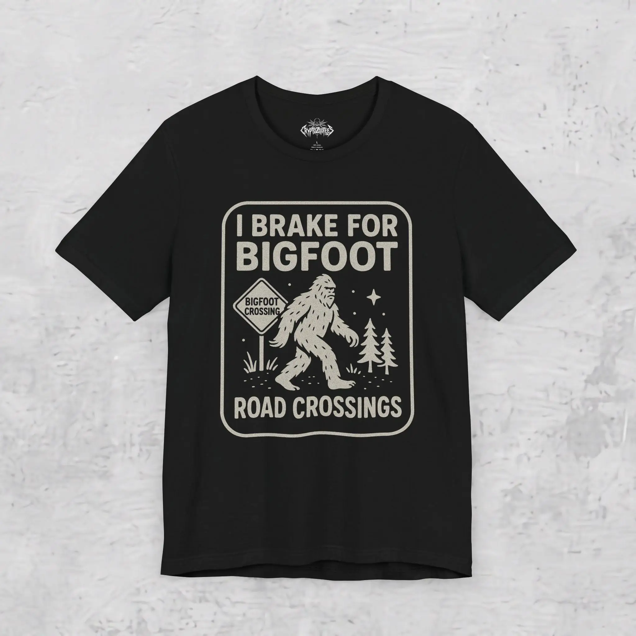 بيج فوت رأي ولكن لا أحد يؤمن به هالوين تي شيرت رجالي قطن أسود تي شيرت للنساء موضة التي شيرت الصيف التي شيرت #4