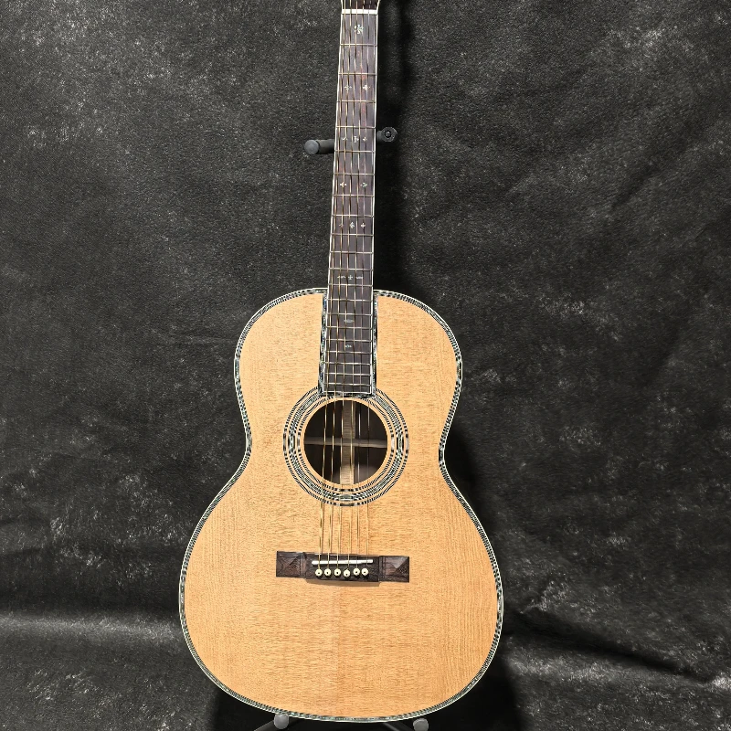 39 Inch Wooden Shell Style 00042 Acoustic Guitar Spruce Solid Top Balanced Warm Sound Finger Playing Recording Free Shipping