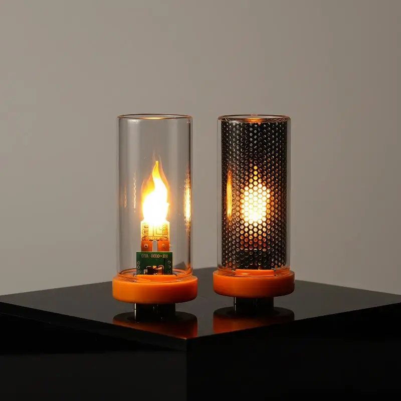 Blow Control Flashing Candle Light LED USB Flame Filament Frosted Clear Glass Night Light for Car Home Room Laptop PC Decoratio