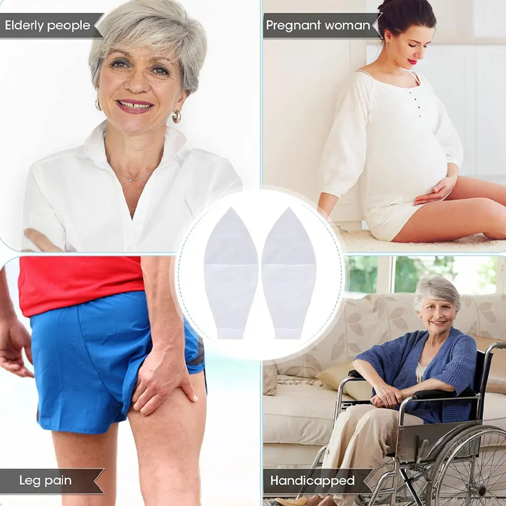 Pure White Sock Aid Device Compression Sock Applicator Easy Put on Socks Helper for Seniors Disabled Pregnant Women Time