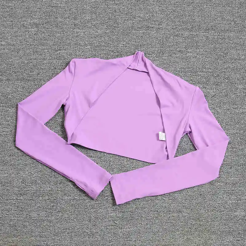 

Autumn long-sleeved vest for women, slimming yoga sport quick-drying straight-shoulder versatile close-fitting slimming sun-prot