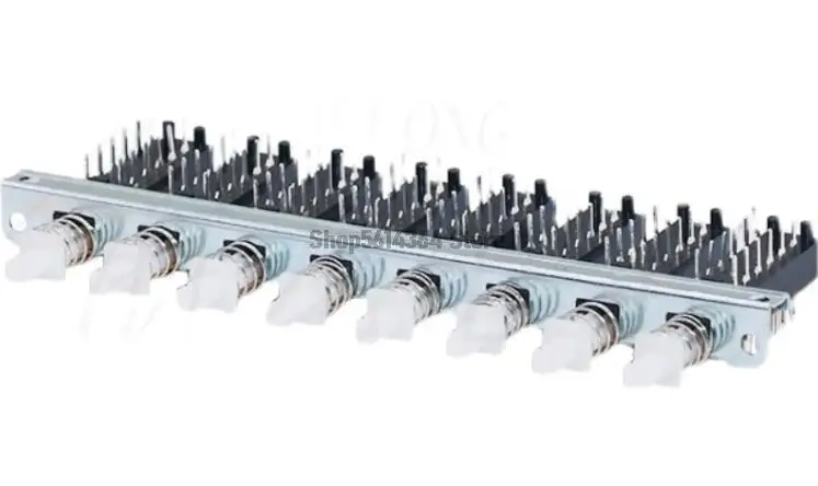 Interlock Push Button Switch Piano Type 12 Pin 8 Row  PBS-42H18-8