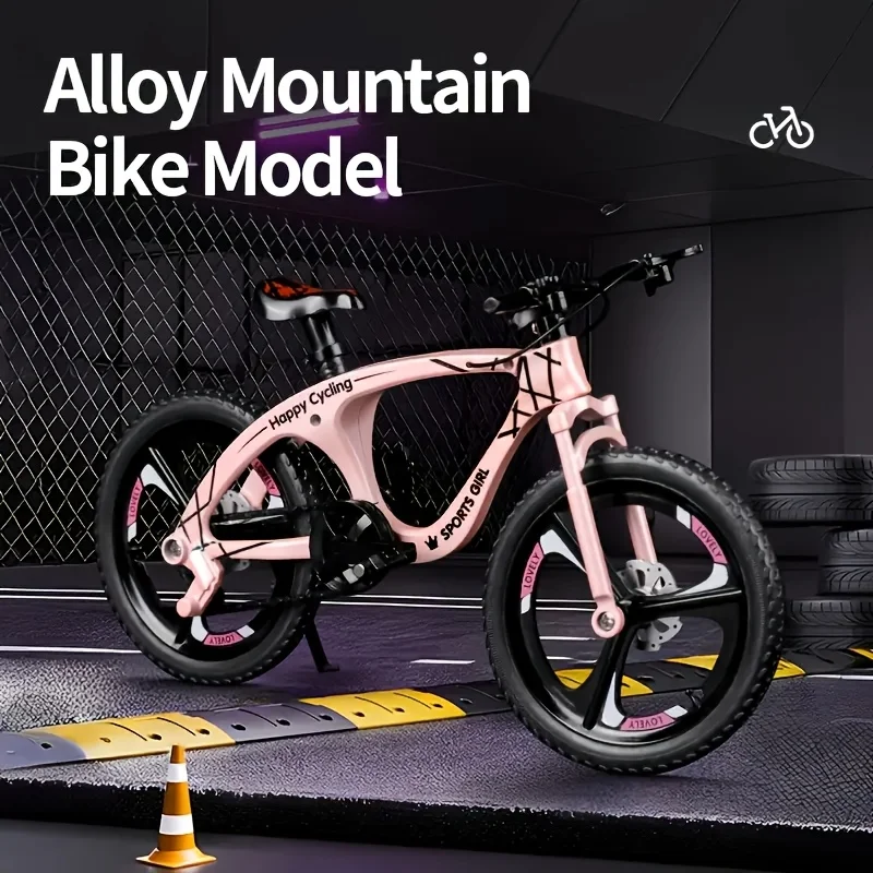 1:8 Scale Die-Cast Mini Mountain Bike Toy Miniature Finger Bike Model Alloy Cake Decoration Desktop Decoration Crafts Suitable for Bicycle Enthusiasts and Cyclists