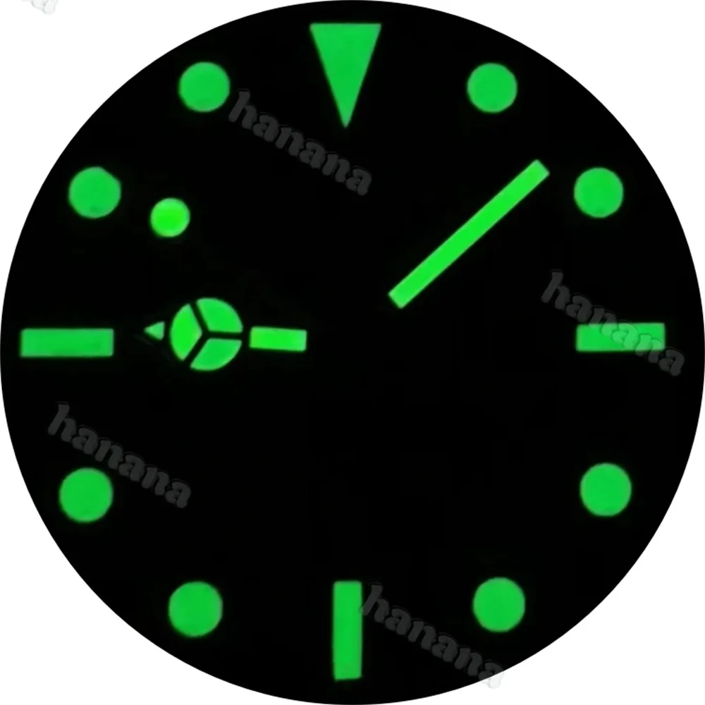 قرص ريترو غير لامع مقاس 29 مم مع أيدي مناسبة لحركة NH35/NH36/4R/7S ملحقات تعديل الساعة الخضراء المضيئة عالية الجودة #5