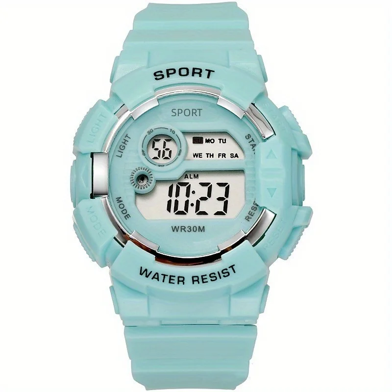 Small Fresh Sweet Large Dial Watch Male And Female Student Couples Sports Swimming Waterproof Glow-In-The-Dark Electronic Watch