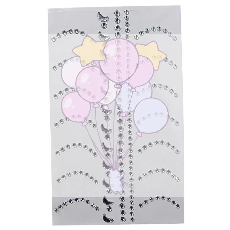3D Star Heart Rhinestone Stickers Self Adhesive Waterproof Bling Decals for Kids Nail Art DIY Craft Girls Makeup Accessory Gift