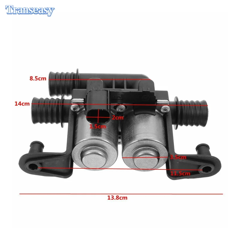 Válvula de Control de calentador, accesorio para BMW X5, E53, E70, F15, F85, X6, E71, F16, F86, 35iX, 40iX, 3.0L, 4.4L, 4.8L, 64116910544, 1147412166