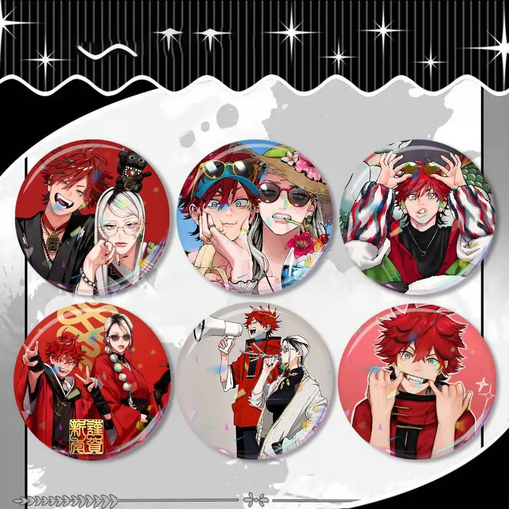 

G-Gokurakugai Laser Badge Creative Pins Brooch for Bag Clothes Hat Decor Gifts Fans Collect