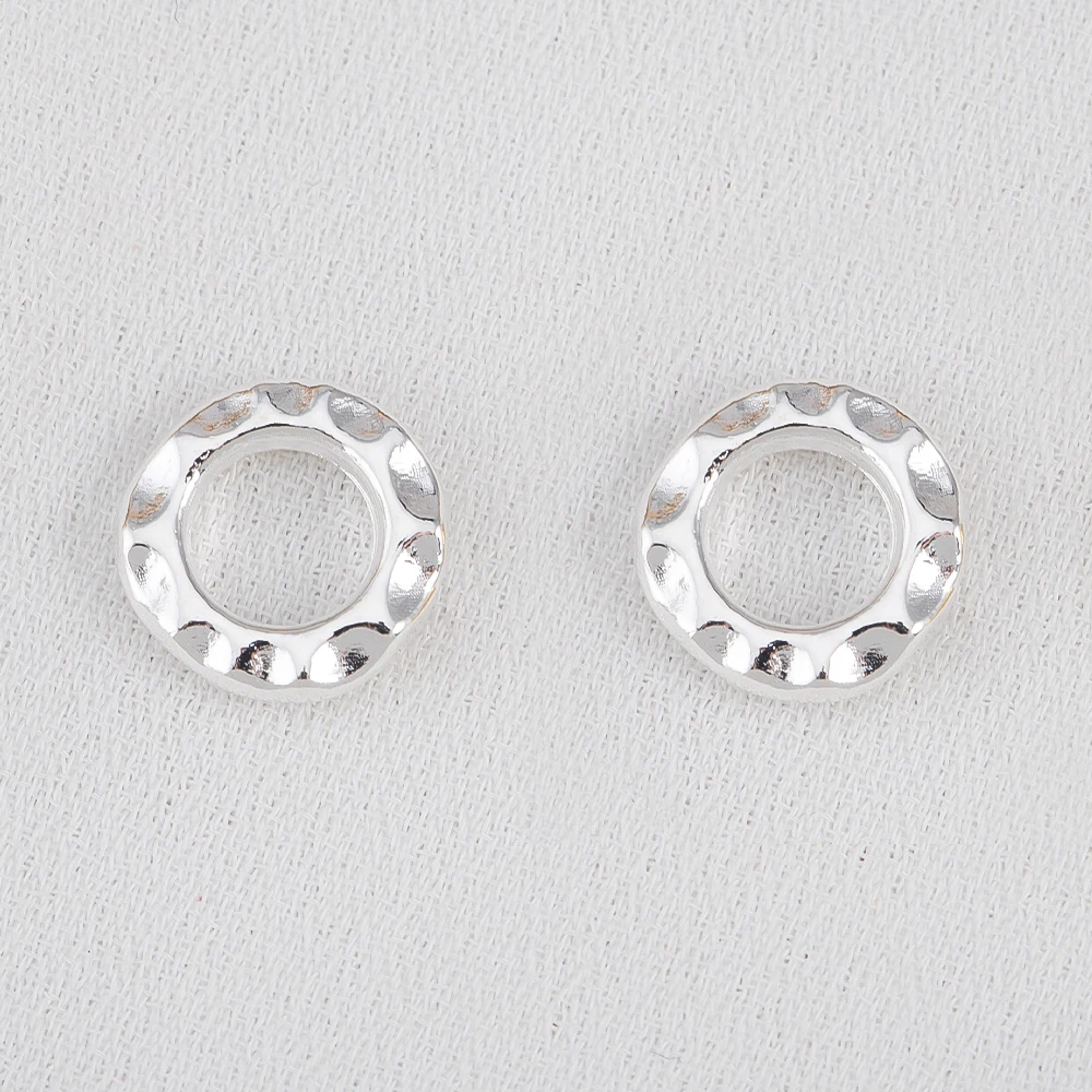 5 Stuks 50 Stuks 18k Goud Kleur Big Hole Reliëf Ronde Spacer Kralen Cap voor Sieraden Maken Armband ketting DIY Accessoires
