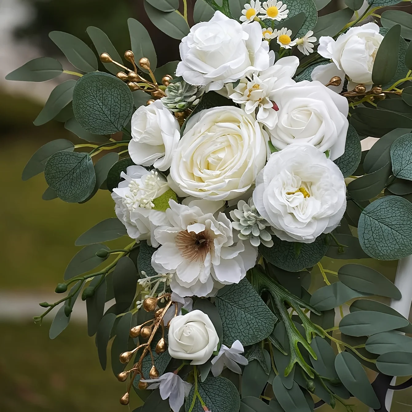 2-pack kunstbloemstukken. Elegant huwelijksdecor voor ceremonie en receptie. Geen batterijen nodig. Winkel nu!
