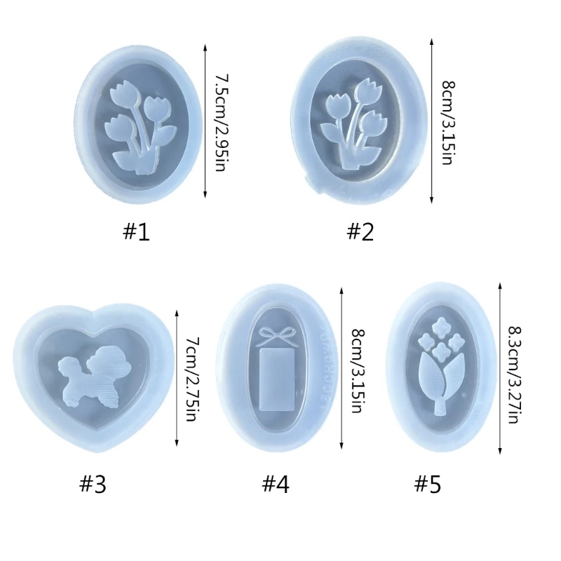 Moldes duraderos para manualidades, molde resina epoxi silicona fácil limpiar, múltiples formas