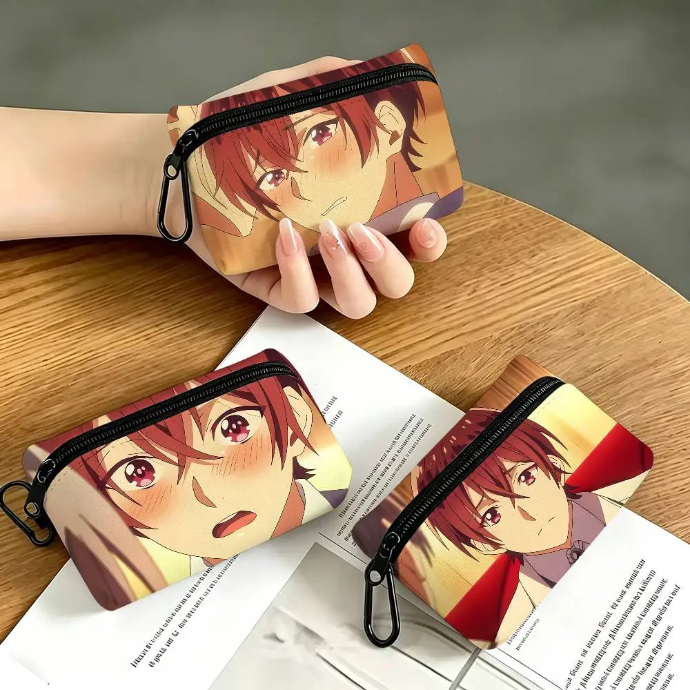 1pc Lonil Glavis The Perfect Prince Loves Me Coin Purse With Carabiner Hook Portable Key Card Wallet Small Zipper Storage Pouch