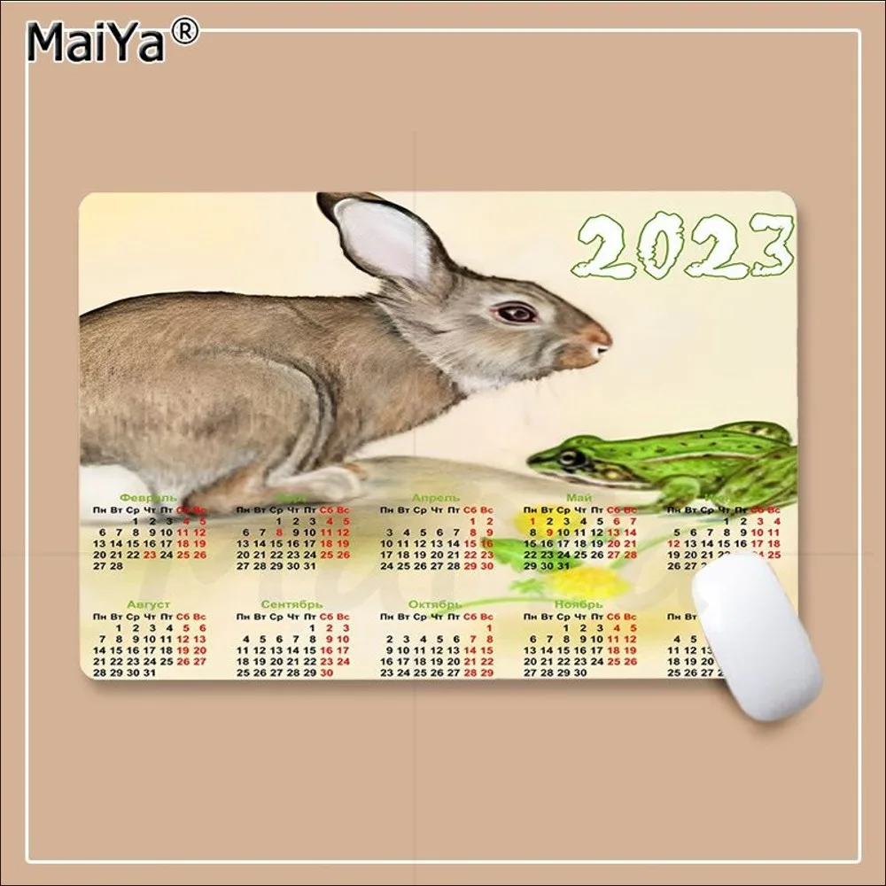 Calendar Mousepad Beautiful Durable Rubber Mouse Mat Pad Size for CSGO Game Player Desktop PC Computer Laptop