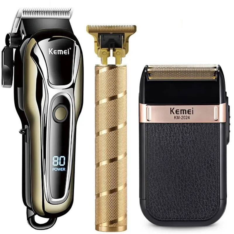 

Kemei Clipper Electric Hair Trimmer for Men Electric Shaver Professional Men's Hair Cutting Machine Wireless Barber Trimmer