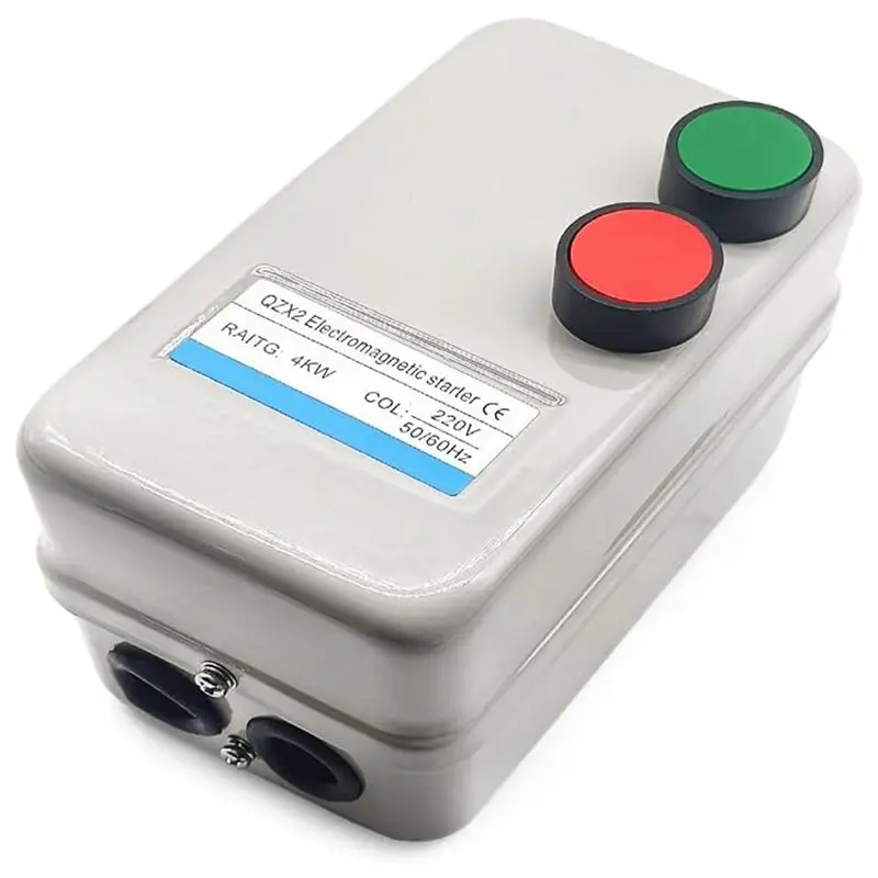 A60zmagnetic Electric Motor Starter, 220V 4KW 5.5HP 3 Phase Or Single Phase Magnetic Switch Motor Starter.May