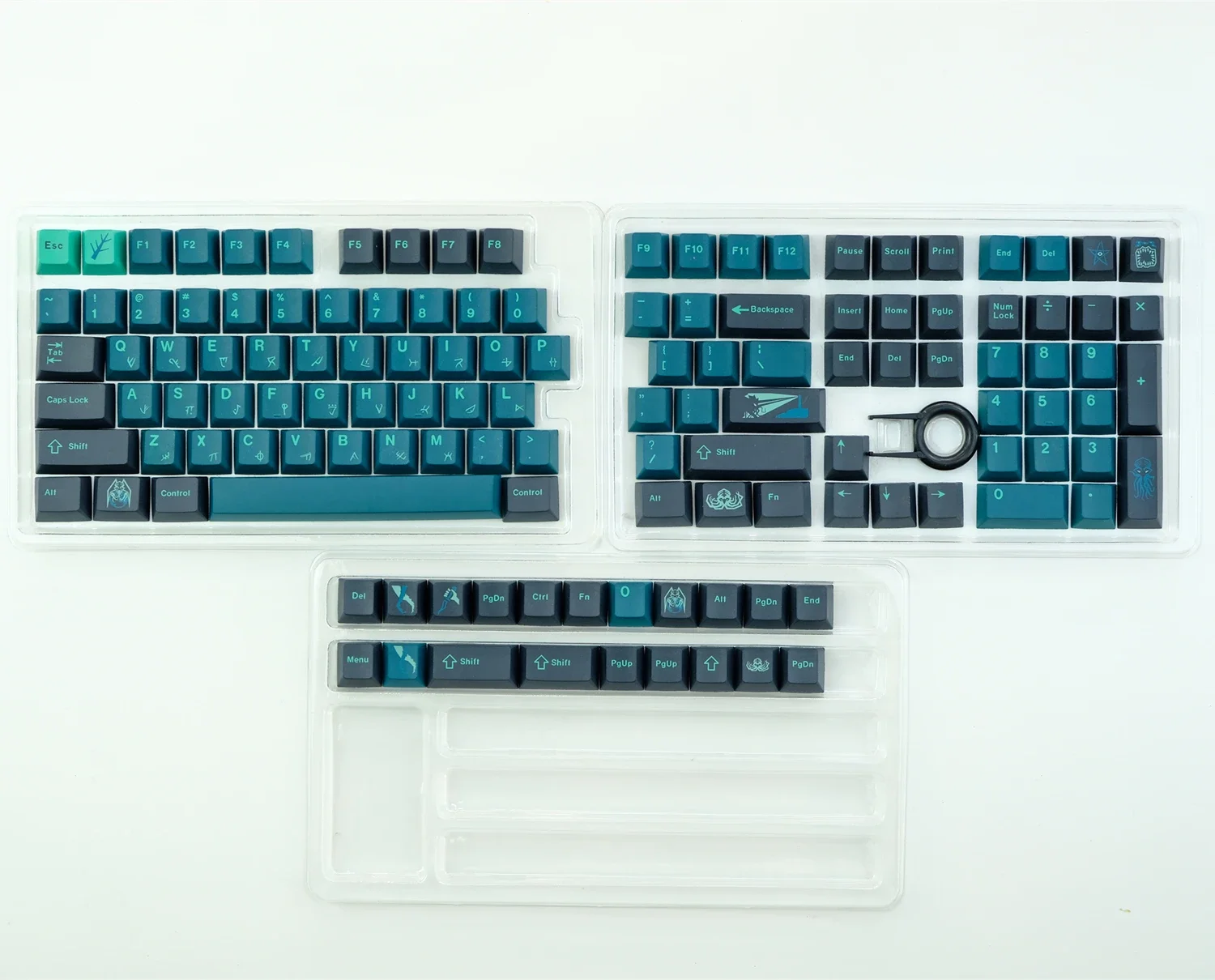 KBCaps-Cereja Perfil Keycap Set, Material PBT, GMK, Abyss, Sublimação Dye, MX Switch, GK75, GK96