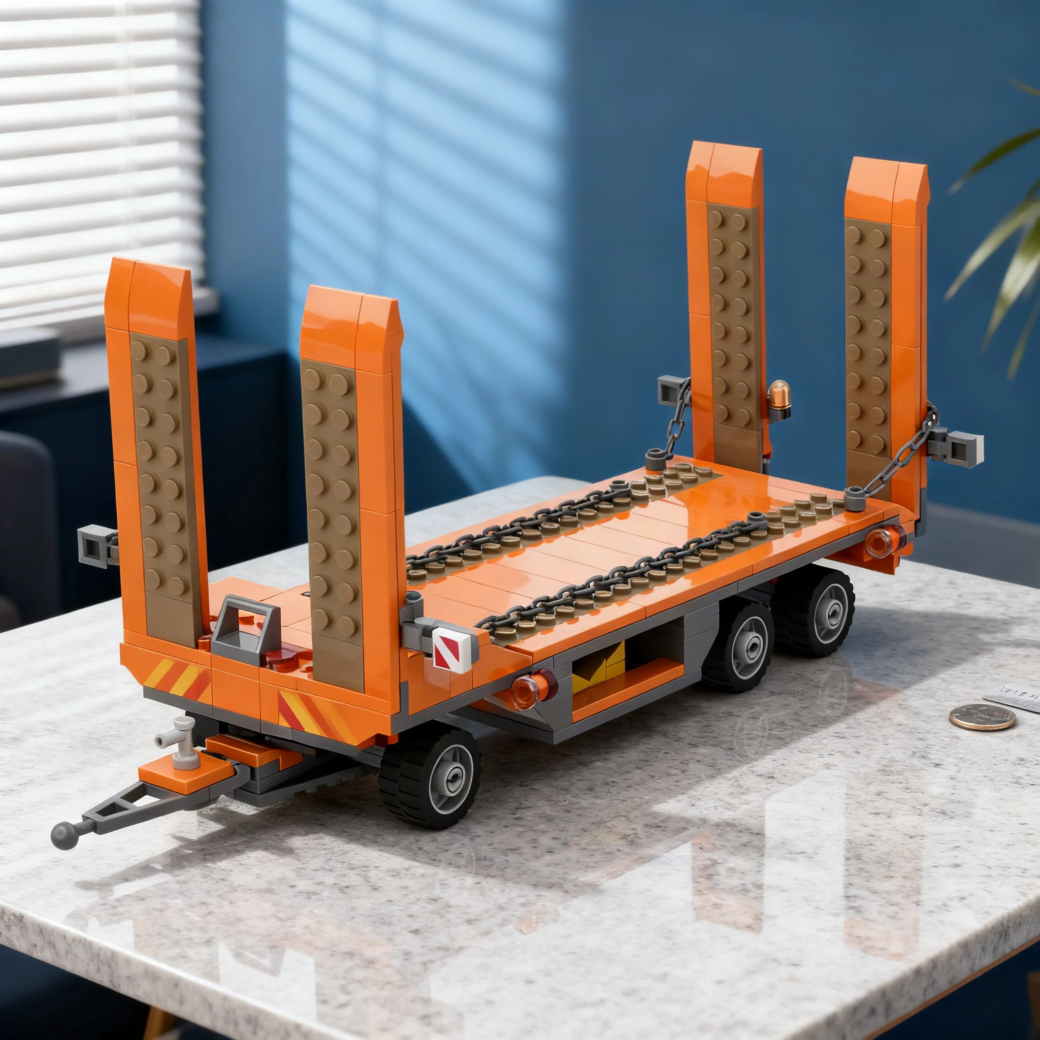236pcs MOC Low Loader Tieflader City Model Building Blocks Construction Creative DIY Assemble Kids Birthday Christmas Gifts Toys
