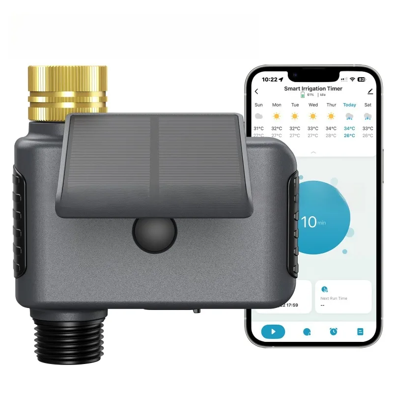 Cross-border courtyard WiFi lithium battery solar smart irrigation timer watering artifact timer