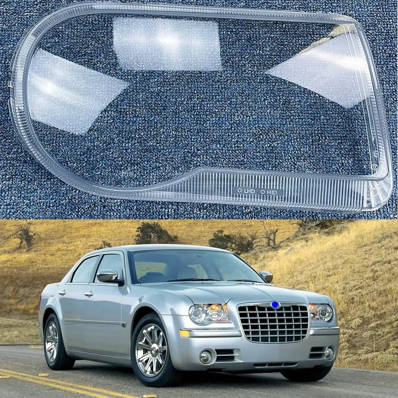 

Прозрачный налобный фонарь для Chrysler 300C 2004-2010, налобный фонарь, налобный фонарь, корпус, абажур, объектив из оргстекла