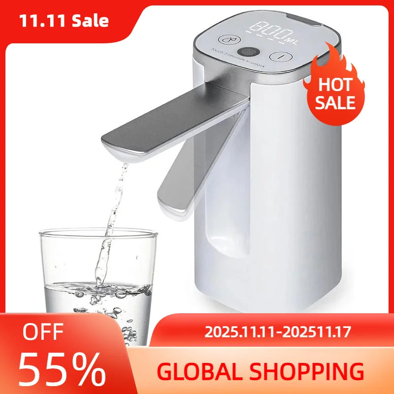 

Portable Intelligent Quantitative Foldable Electric Water Pump Automatic Water Pump For Bottled Water Water Dispenser