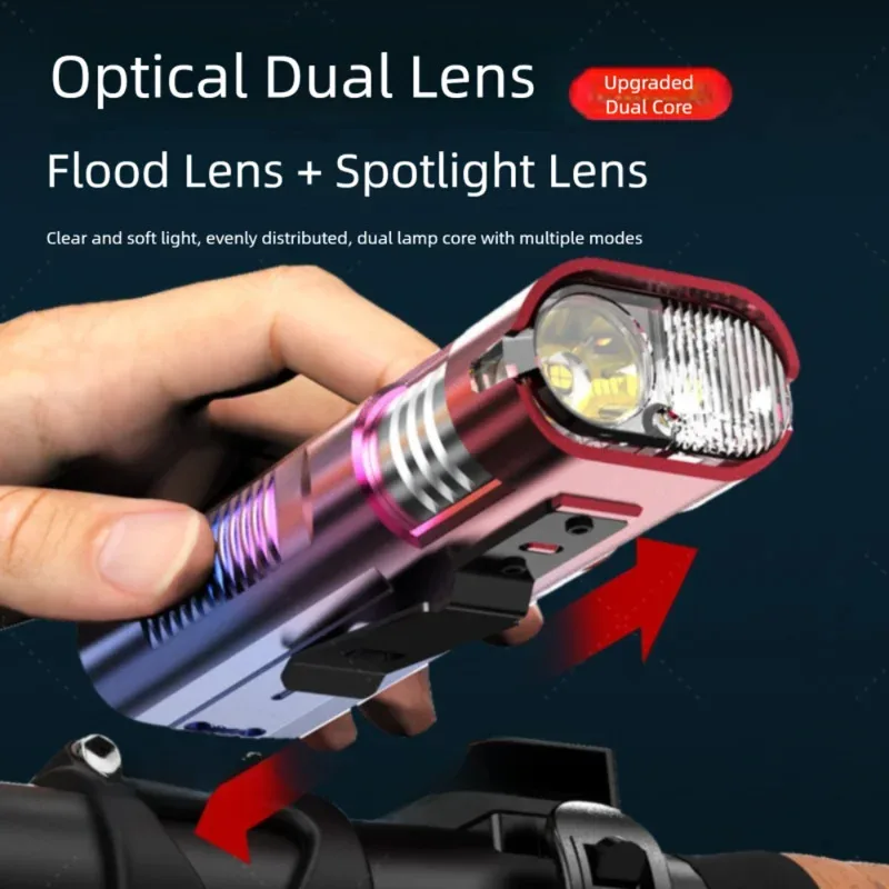 

New Rechargeable LED Bike Light Waterproof Easy To Install Bicycle Light Bike Headlight Outdoor