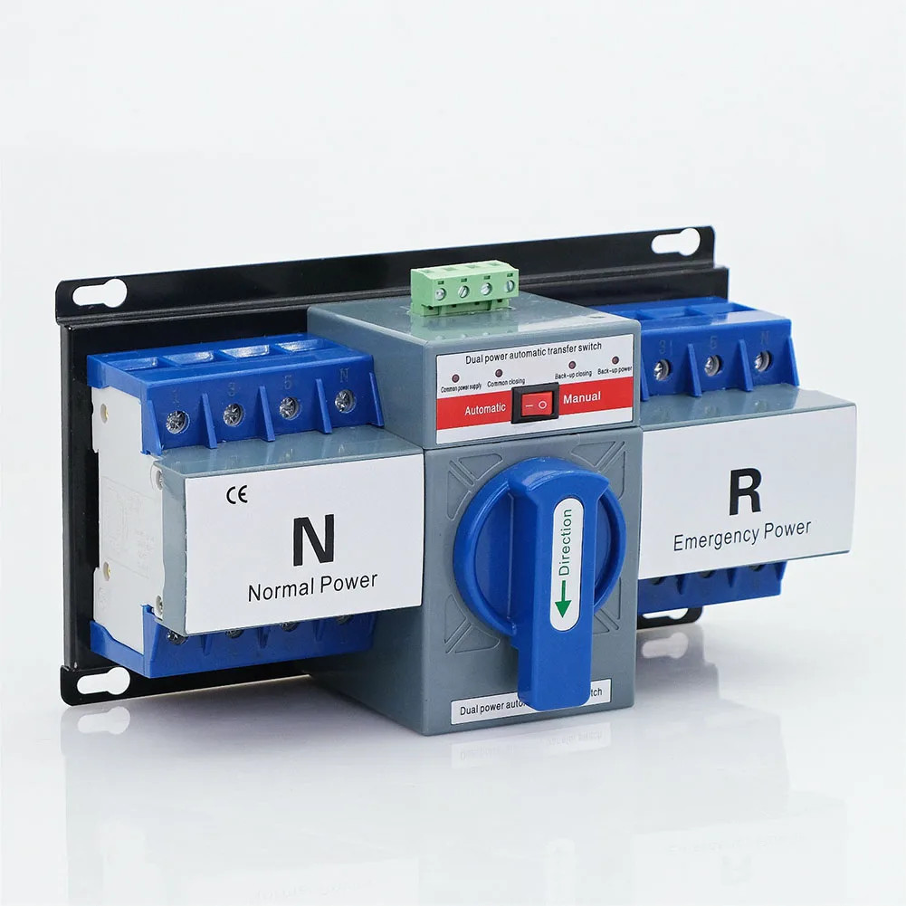 Circuit Breaker Transfer Switch for cb Grade for cb Micro-break Type Dual Power Generator Transfer P 63A 220V 158*135*112mm