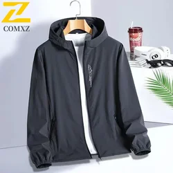 Neue Sommer Sonnenschutz Kleidung Herren lässig ultra dünne UV-Eis Seide Kapuzen jacke Outdoor Angeln wasserdichte Haut Wind jacke