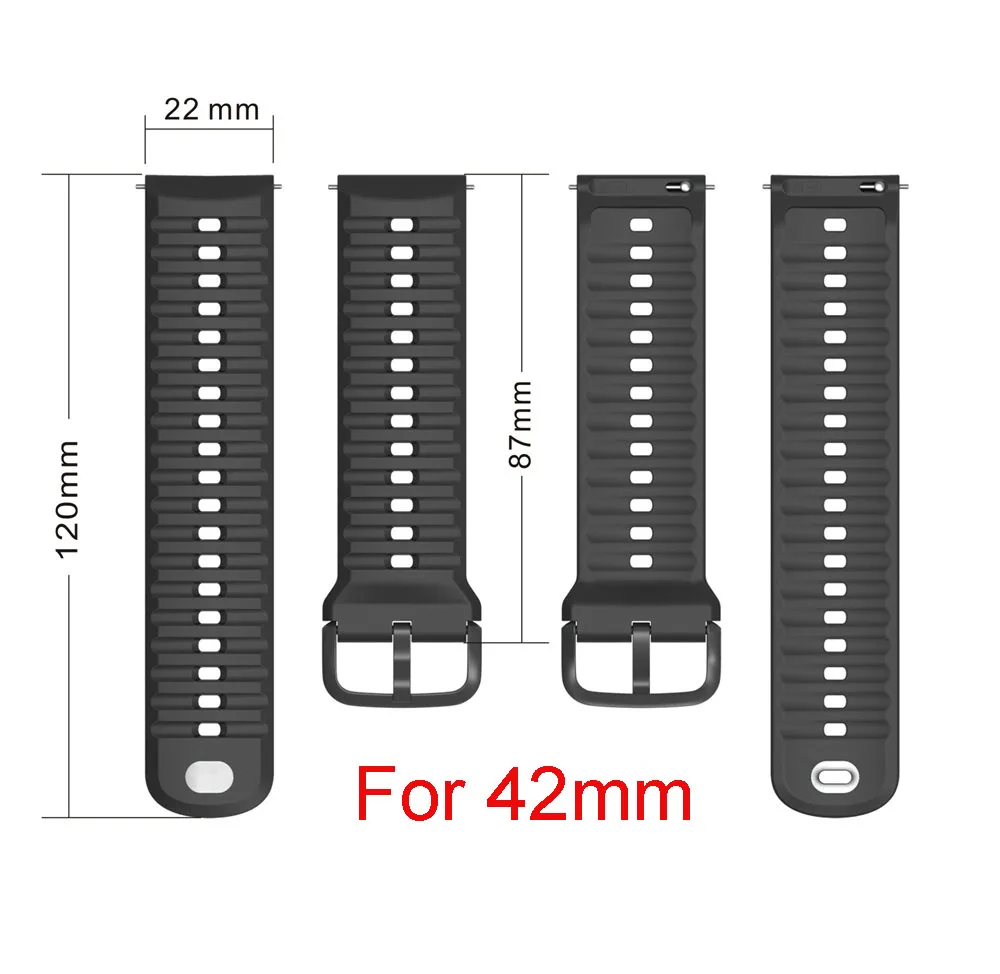 22mm 24mm Silikon-Uhrenarmband für COROS PACE 4 3 APEX 2 Pro Armband für APEX 4 46mm 42mm Sport Ersatz-Armband – Detail 3
