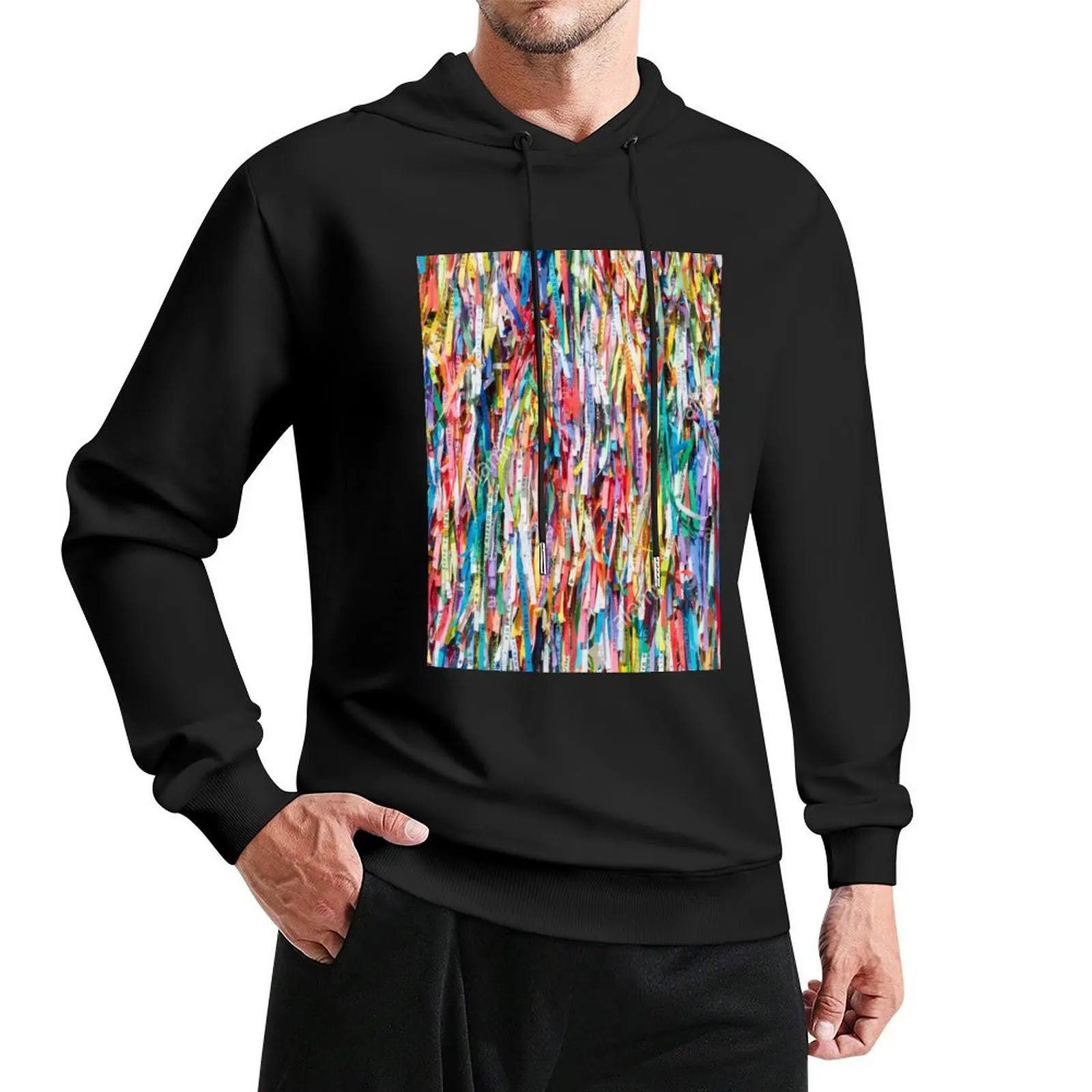 senhor do bonfim ribbon Pullover Hoodie graphic t shirts men men's oversize hoodie