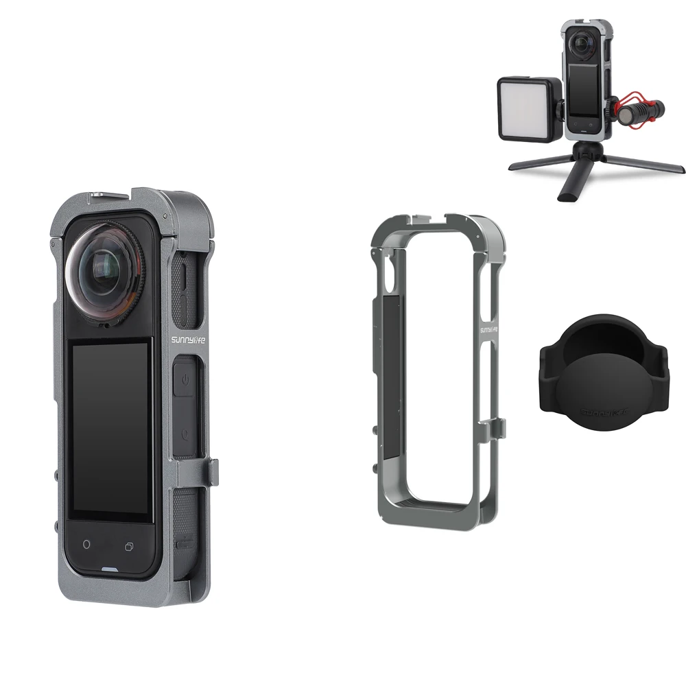 

Rabbit Cage Aluminum Protective Case for DJI OSMO 360,Multifunctional Expansion Adapter Mount wuth Lens Cover Camera Accessories